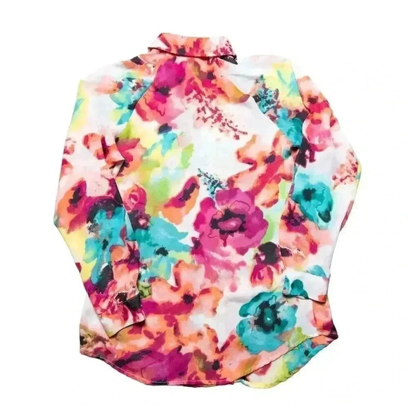 Allison Taylor Women's Floral Button-Down Blouse Size S Multicolor - Picture 2 of 6
